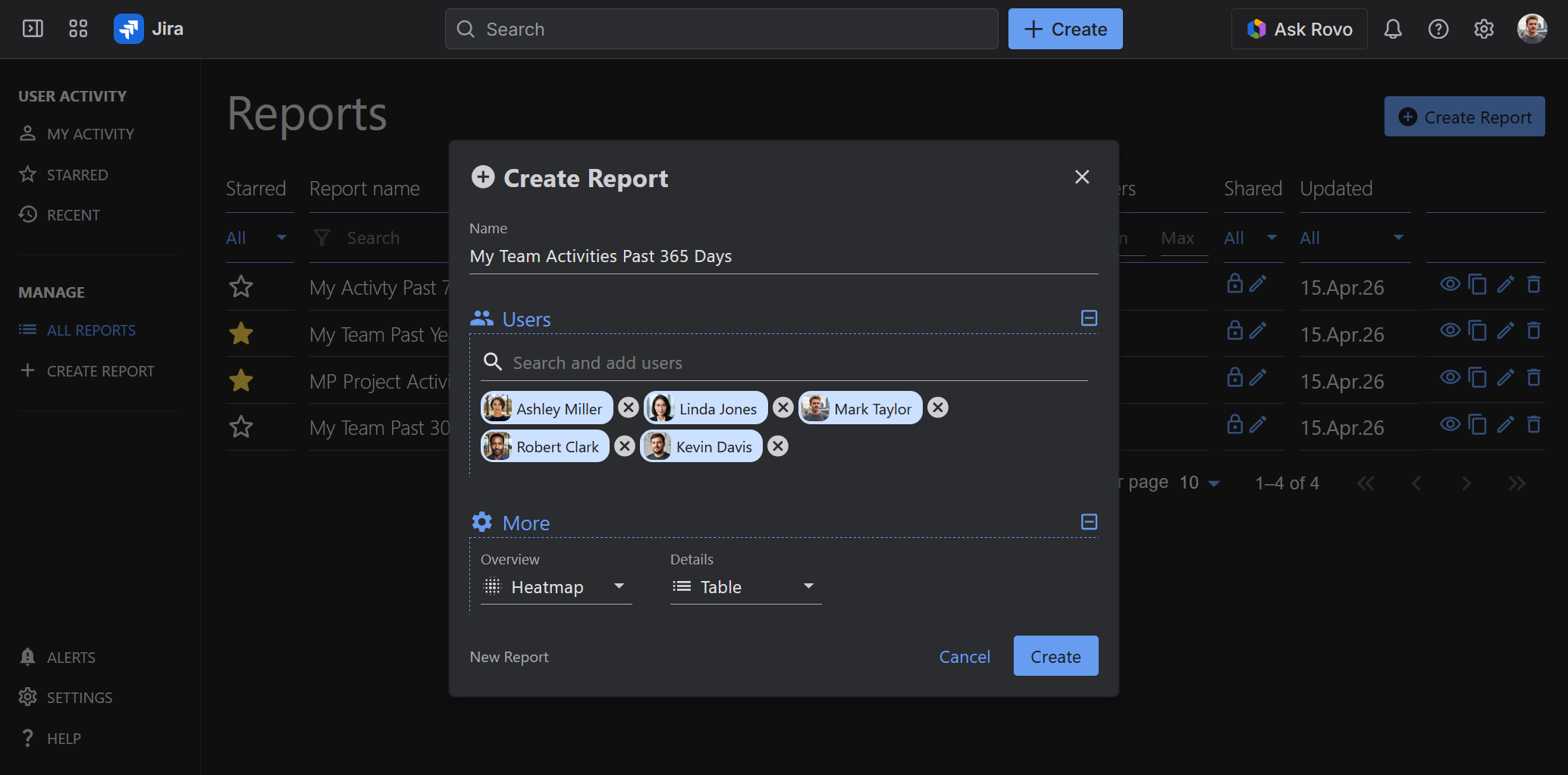 How to Create a User Activity Timeline and History Report in Jira